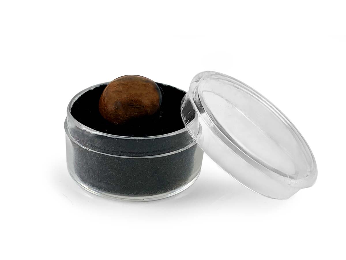 CABUJÓN CIRCULAR DE OJO DE TIGRE