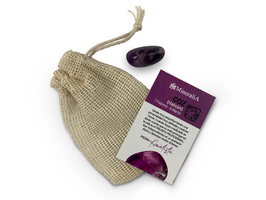 COSTALITO DEL ZODIACO MAYA "HALCÓN" AMATISTA.