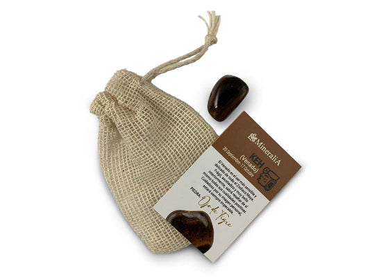 COSTALITO DEL ZODIACO MAYA "VENADO" OJO DE TIGRE.