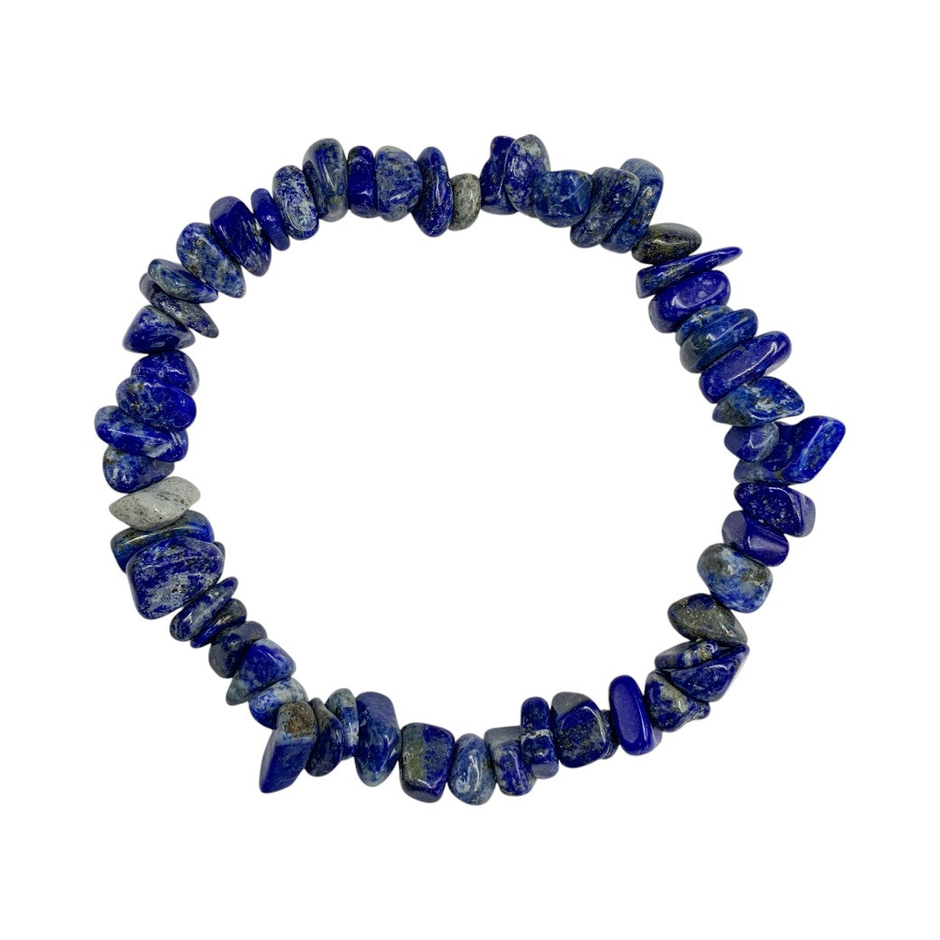 PULSERA CHIPS LAPISLÁZULI.