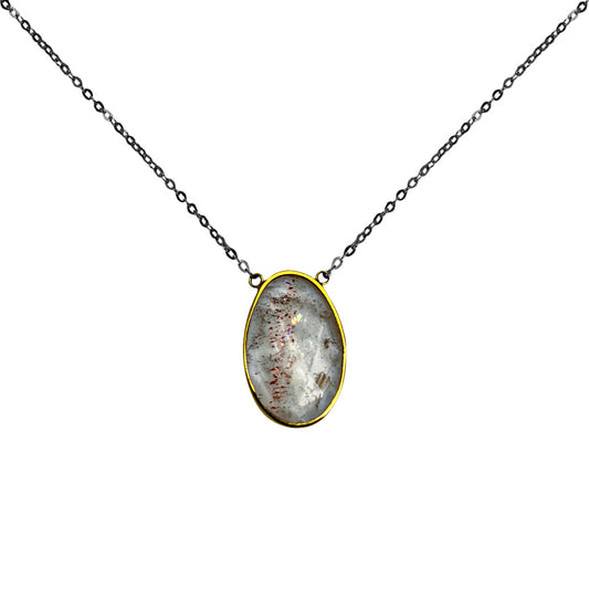 COLLAR DE PLATA CENTRO LAPIDOCROSITA.