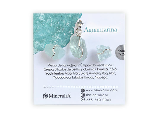 SET DIJE/ ARETES AGUAMARINA.