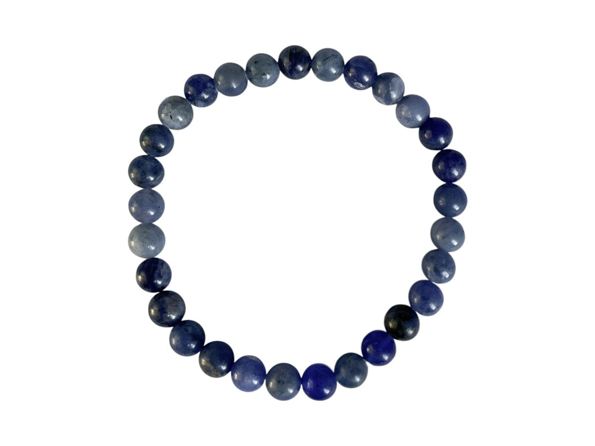 PULSERA ESFERAS DE SODALITA.