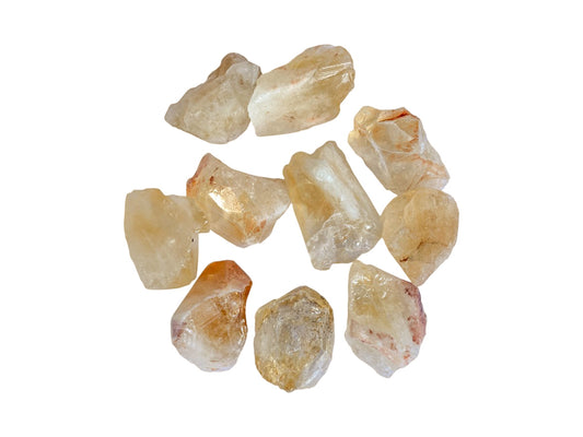 PAQUETE DE 10 PIEZAS DE CITRINO TRITURADO