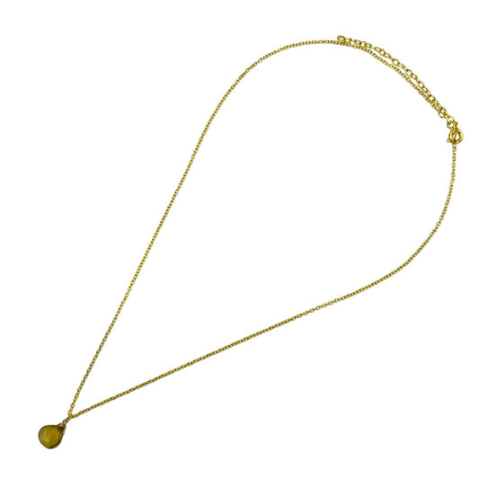 COLLAR DE PLATA CENTRO CUARZO LIMÓN.