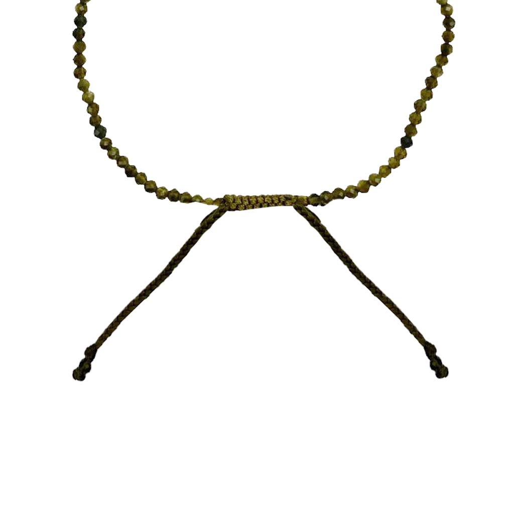 PULSERA OBSIDIANA VERDE.