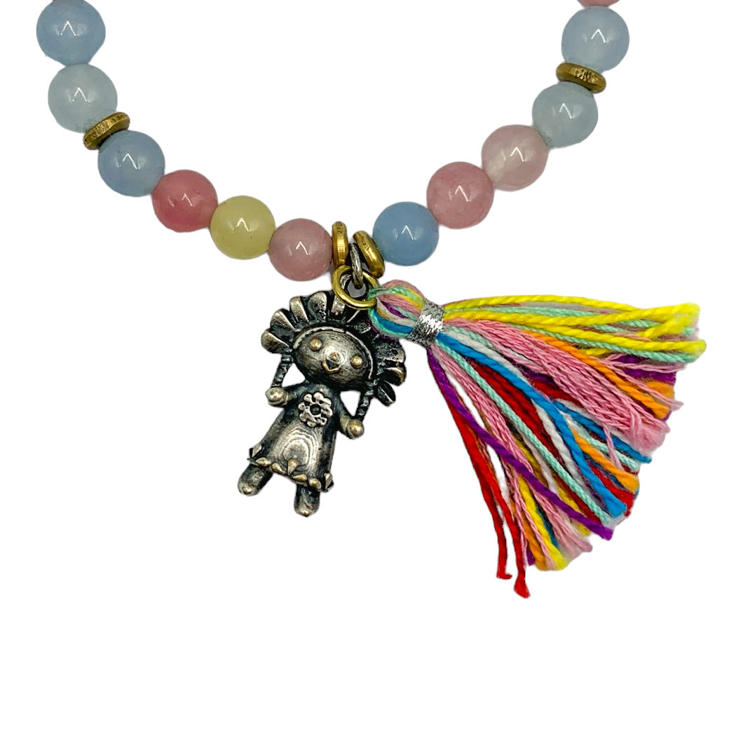 PULSERA DAMA ESFERA JADE MIXTO.