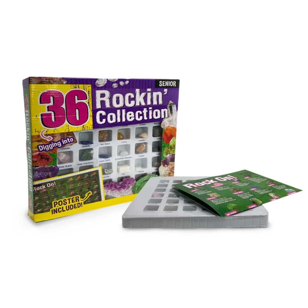 KIT 36 PIEZAS COLECCIÓN MINERALES