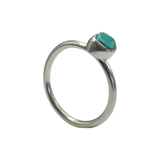 ANILLO DE PLATA.925 CENTRO DE TURQUESA.