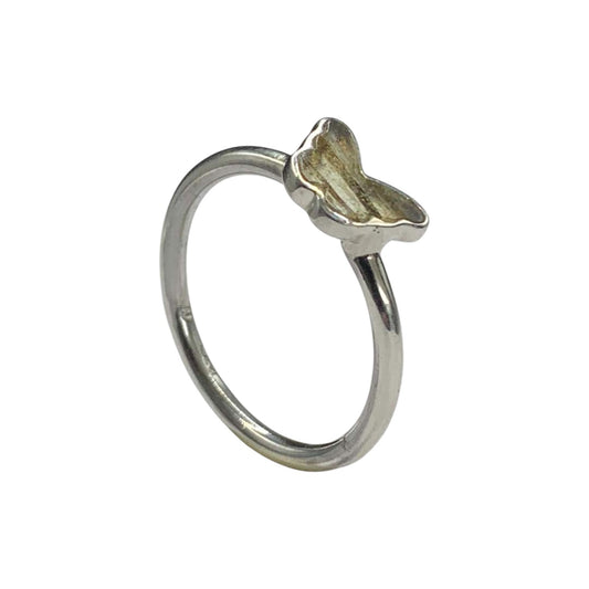 ANILLO DE PLATA.925 MARIPOSA DE LABRADORITA.