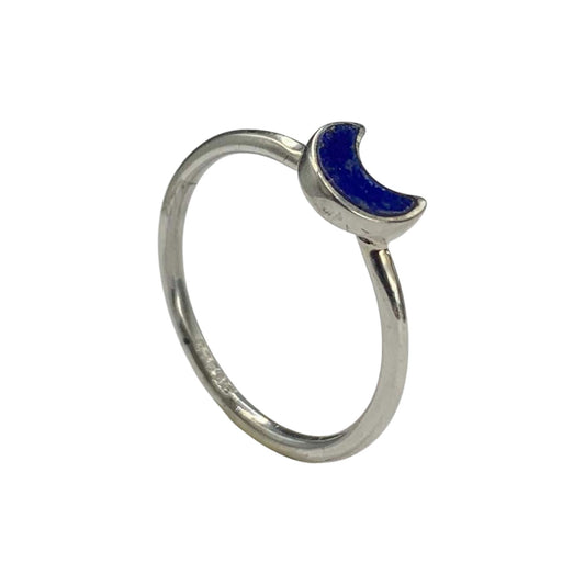 ANILLO DE PLATA.925 LUNA DE LAPISLAZULI.