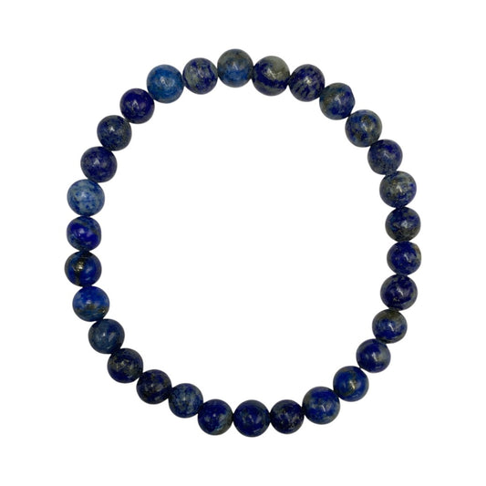 PULSERA ESFERAS LAPISLÁZULI.
