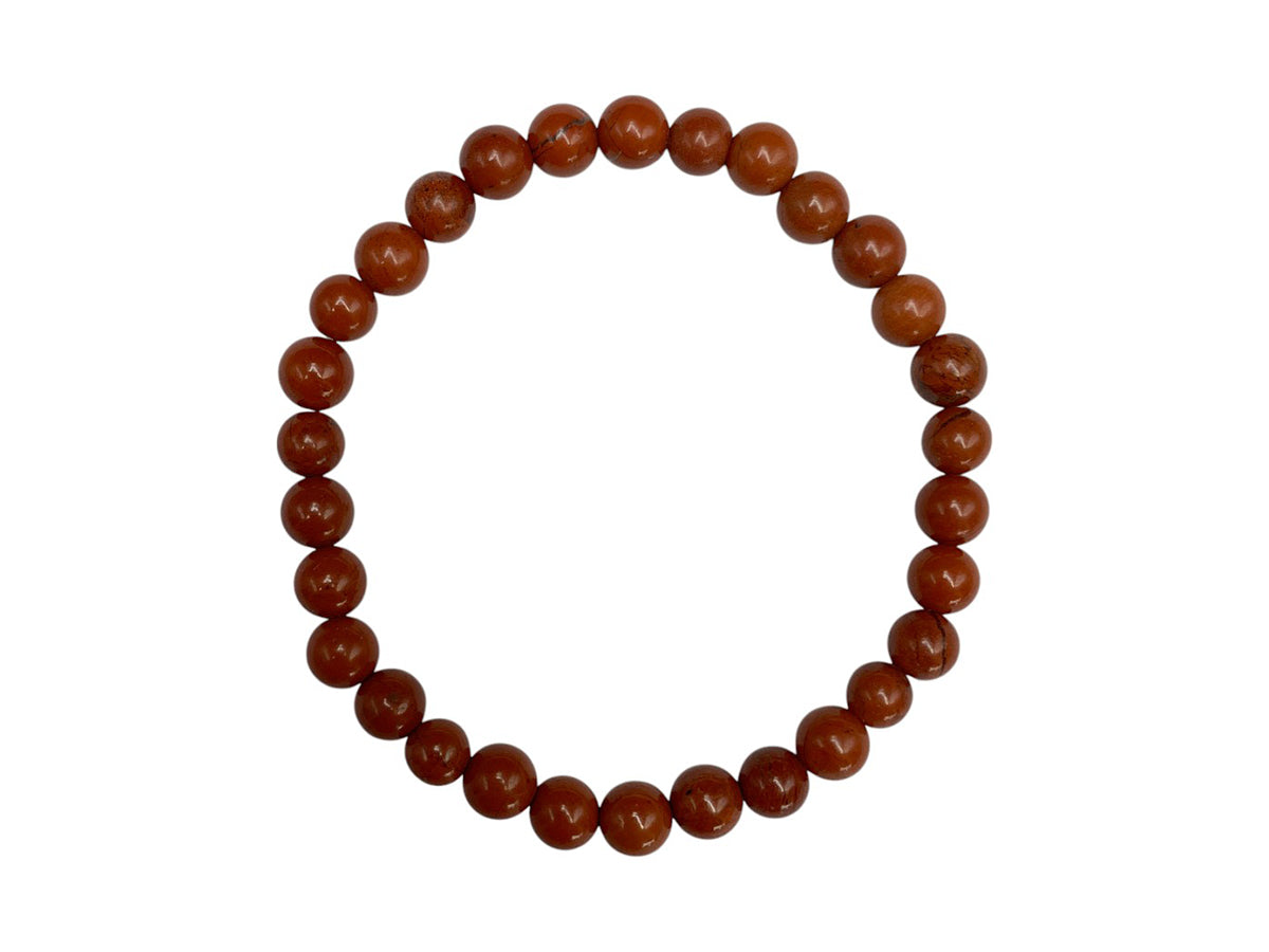 PULSERA ESFERAS DE JASPE ROJO