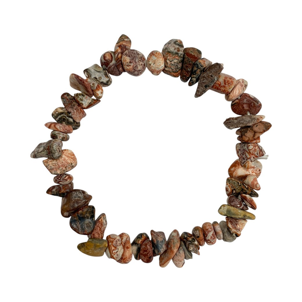 PULSERA CHIPS JASPE PIEL DE LEOPARDO.