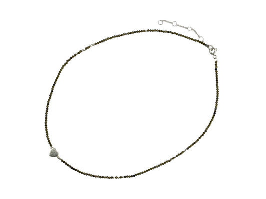 COLLAR DE OBSIDIANA VERDE