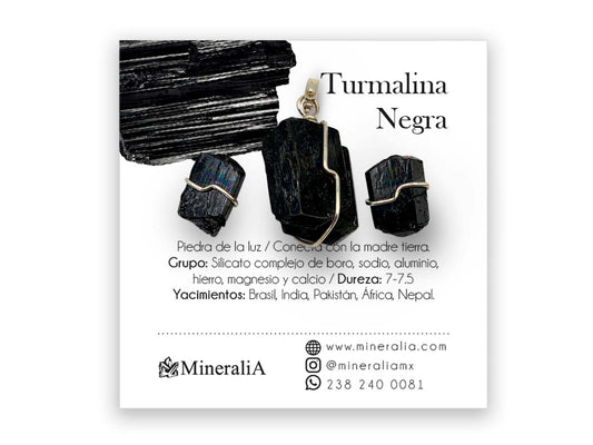 SET DIJE/ ARETES TURMALINA NEGRA.