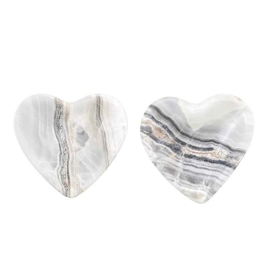 BOWL BOTANERO DE ÓNIX GRIS CORAZÓN PULIDO
