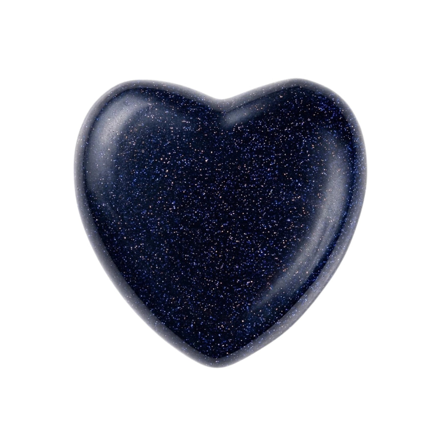 CORAZÓN PUFF DE AVENTURINA AZUL CHICO