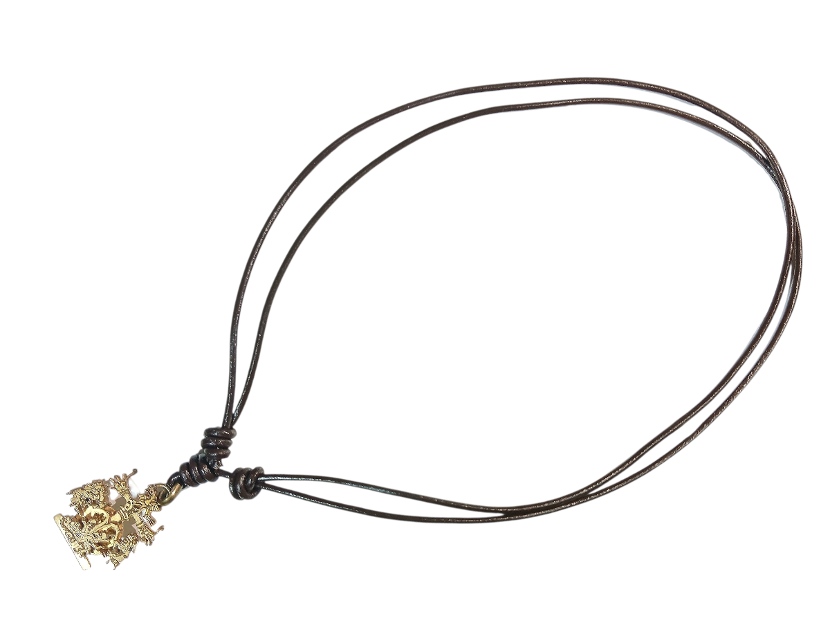 COLLAR DE CUERITO CON CENTRO ARBOL DE LA VIDA