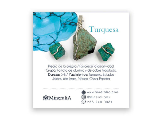 SET DIJE/ ARETES TURQUESA.