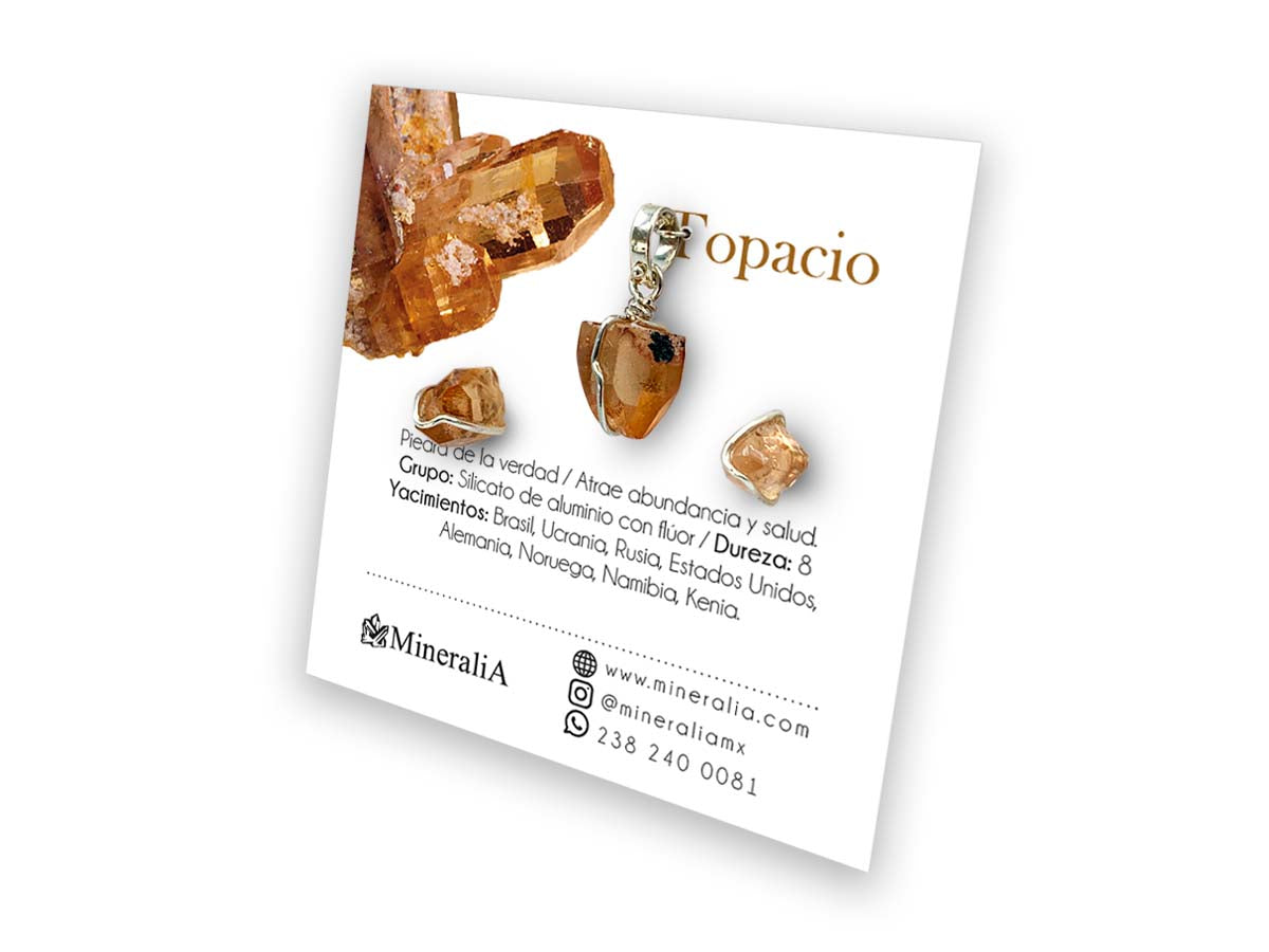 SET DIJE/ ARETES TOPACIO.