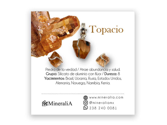 SET DIJE/ ARETES TOPACIO.