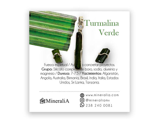 SET DIJE /ARETES DE TURMALINA VERDE.