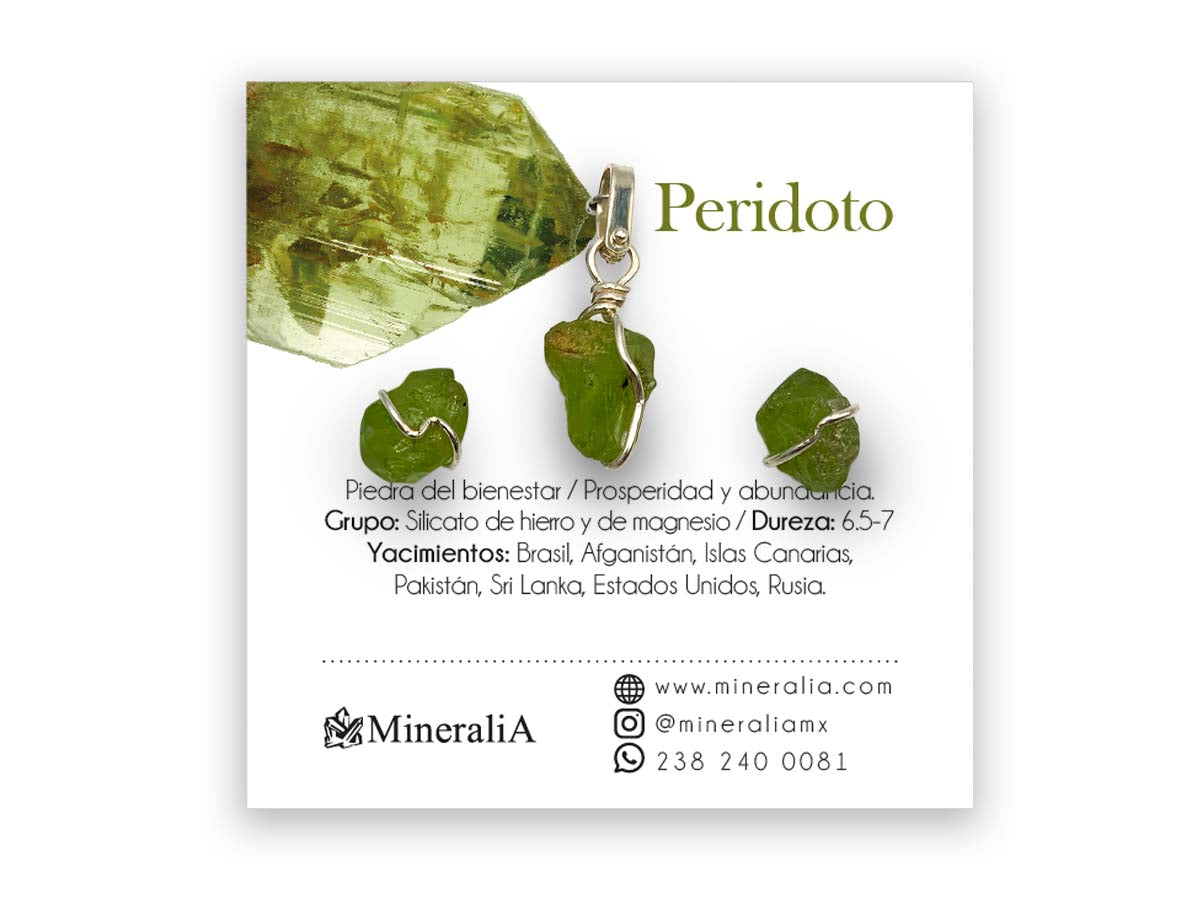 SET DIJE/ ARETES PERIDOTO.