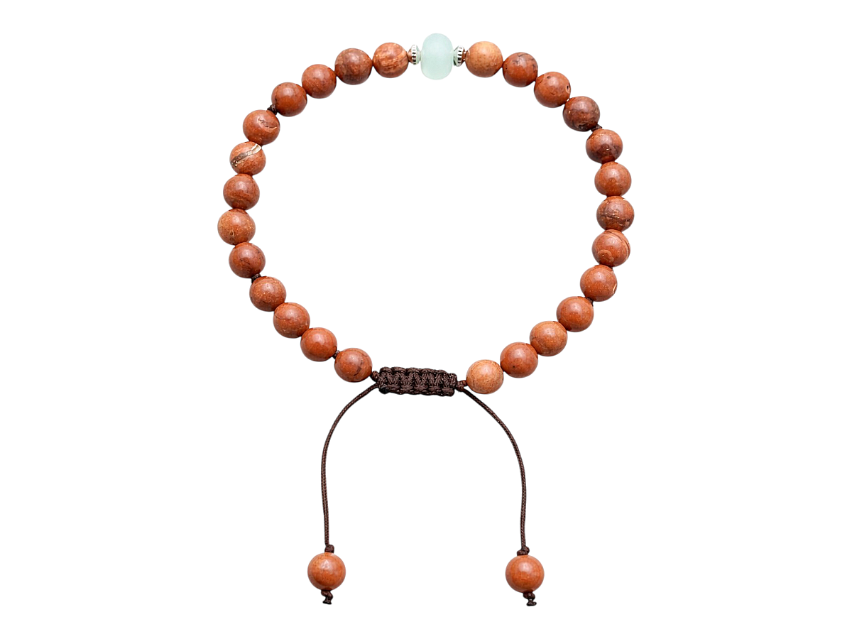 Pulsera Caballero Jaspe Rojo - pulsera de piedras