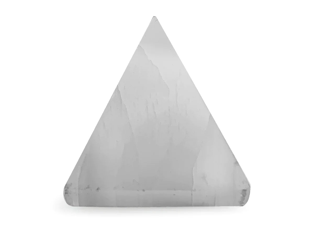 PIRÁMIDE DE SELENITA BLANCA.