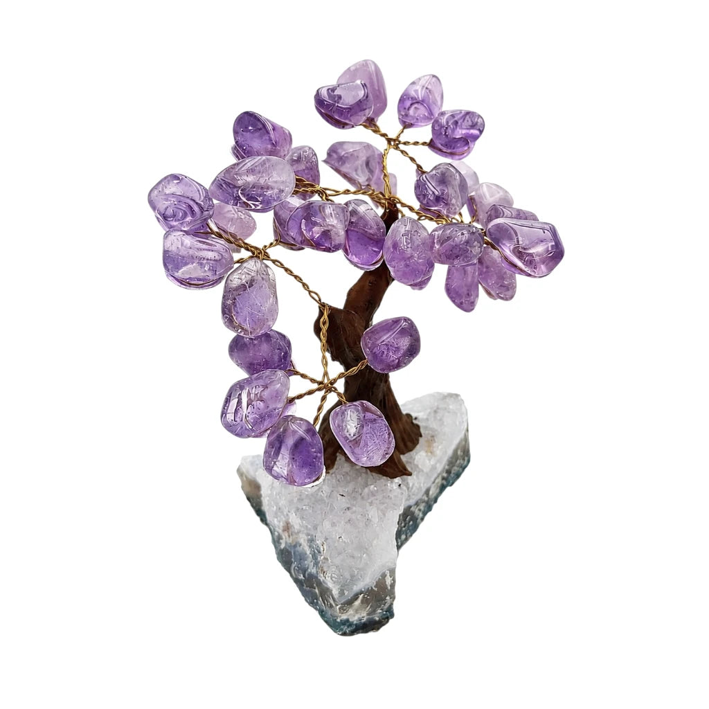 ÁRBOL BONSÁI DE CUARZO AMATISTA