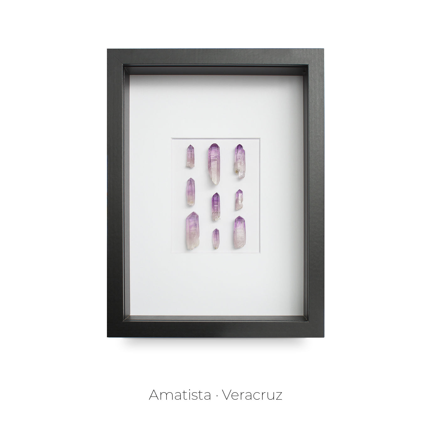 CUADRO CON PUNTAS AMATISTA VERACRUZ.