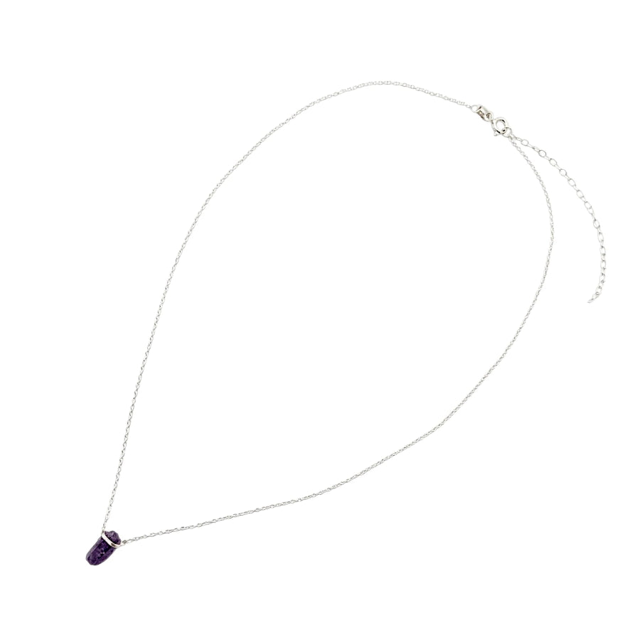 COLLAR PLATA .925 CENTRO PUNTA ZAFIRO