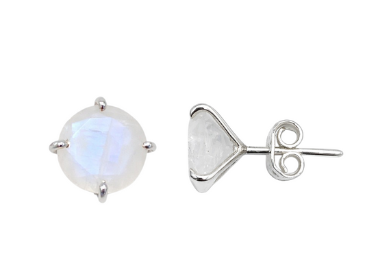 ARETE PAR PLATA.925 PIEDRA LUNA