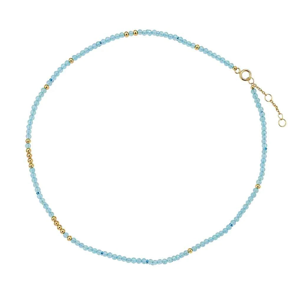 COLLAR AMAZONITA FACETADO