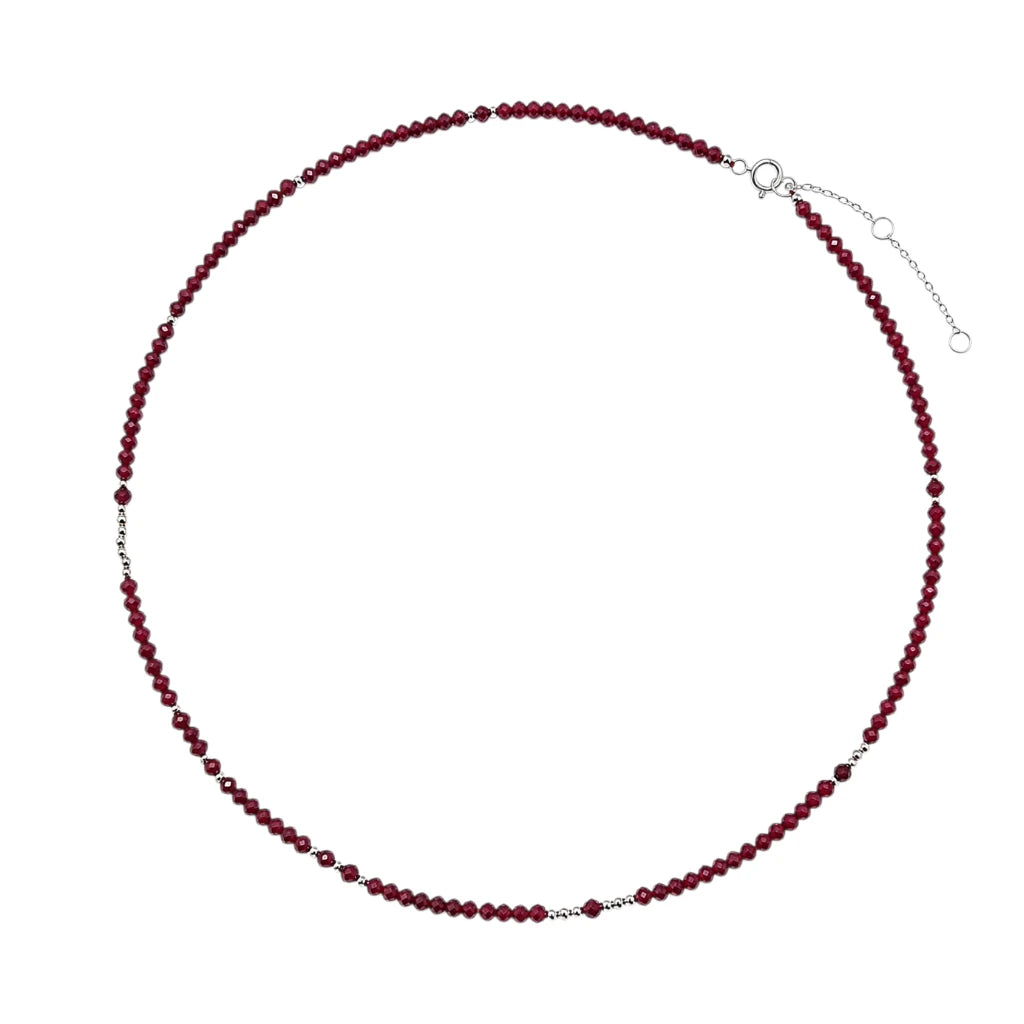 COLLAR ESFERA ONIX RUBI
