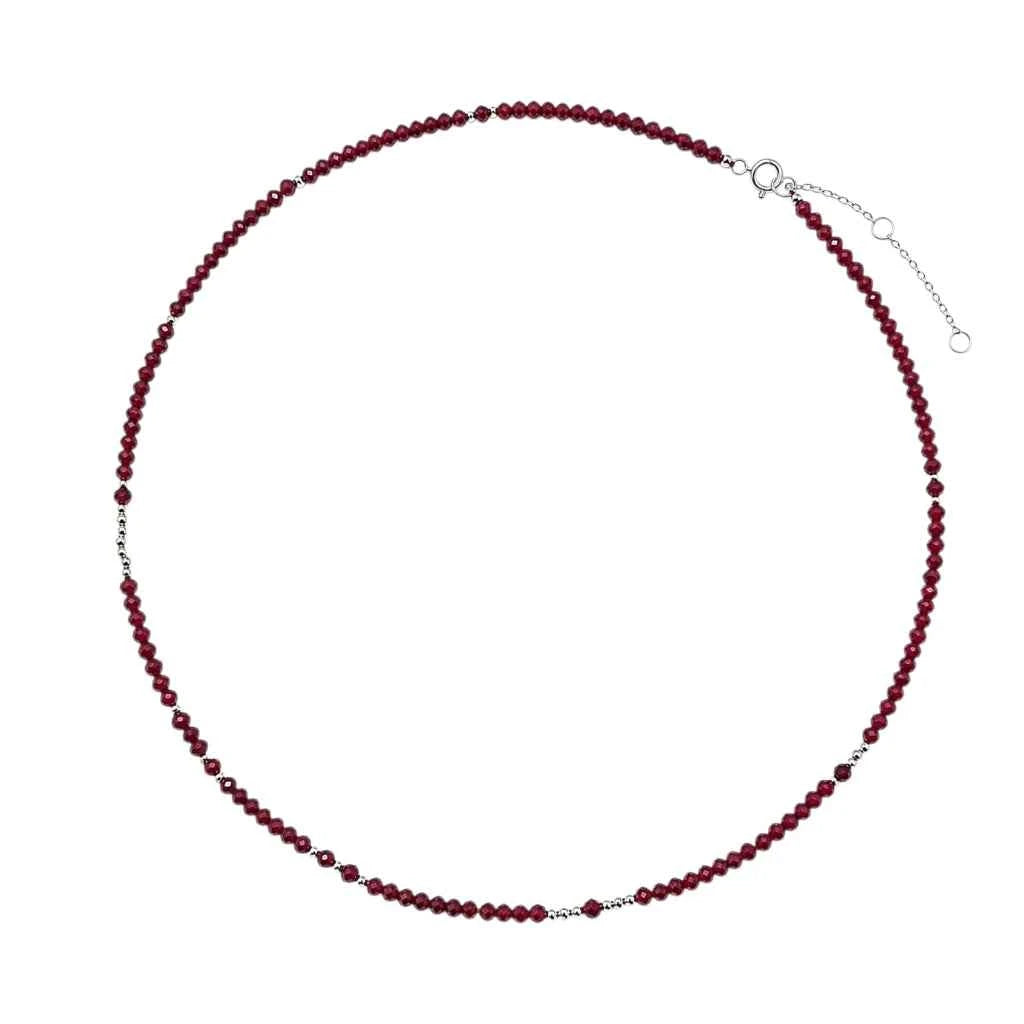 COLLAR ESFERA ONIX RUBI