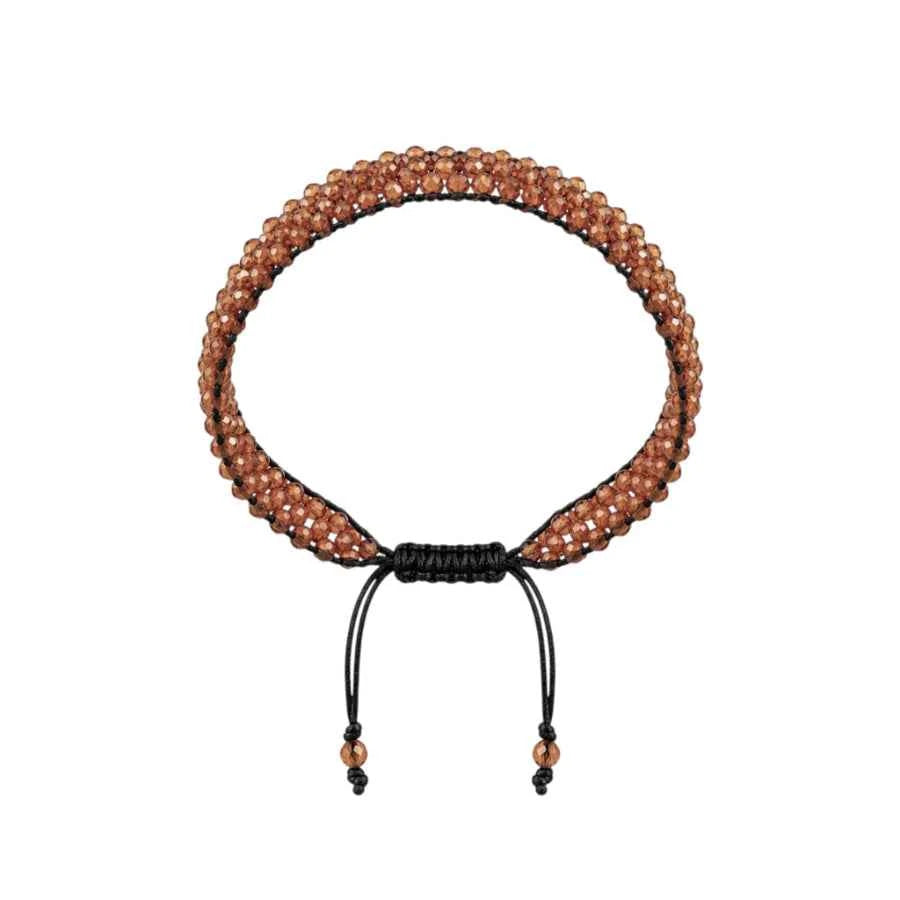 PULSERA TEJIDA DE HESSONITA