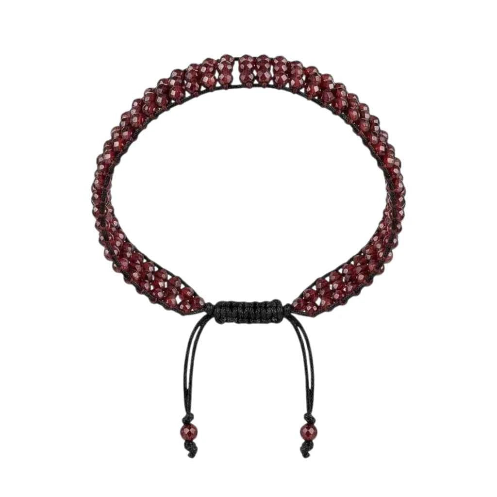 PULSERA TEJIDA DE GRANATE