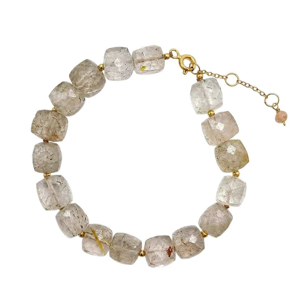 PULSERA CUARZO RUTILADO