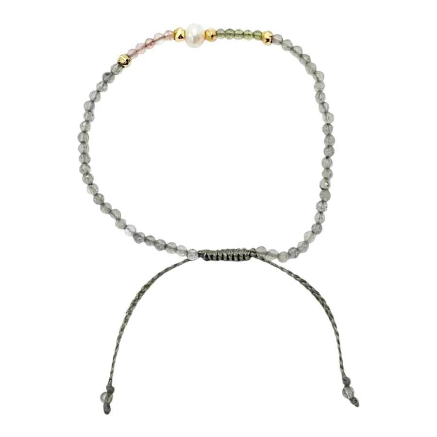 PULSERA ESFERAS DE LABRADORITA
