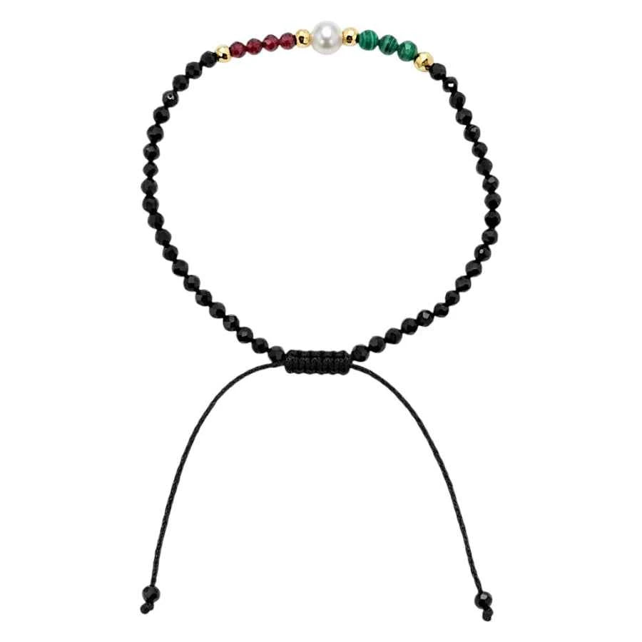 PULSERA DE ESPINELA CENTRO PERLA