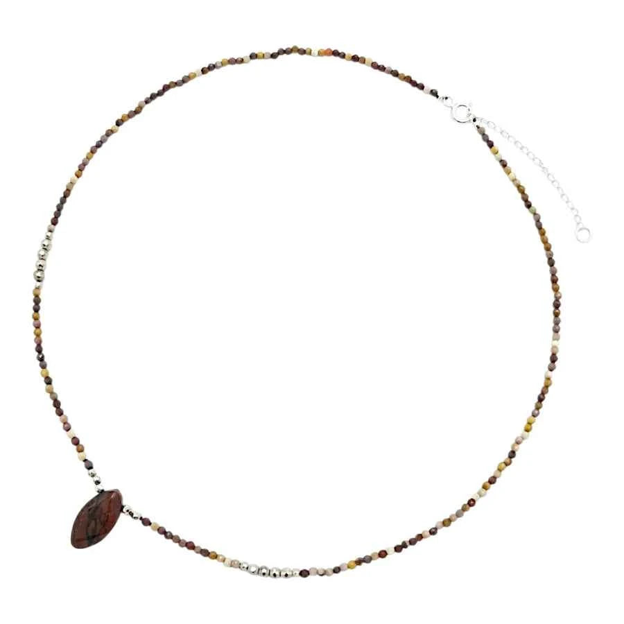 COLLAR DE MOKAITA CENTRO OJO DE TIGRE