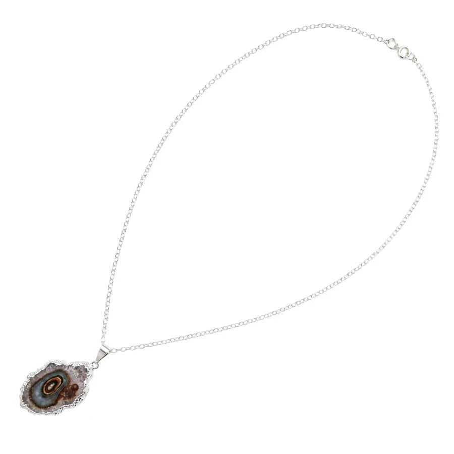 COLLAR DIJE IRREGULAR OJO DE ESTALACTITA