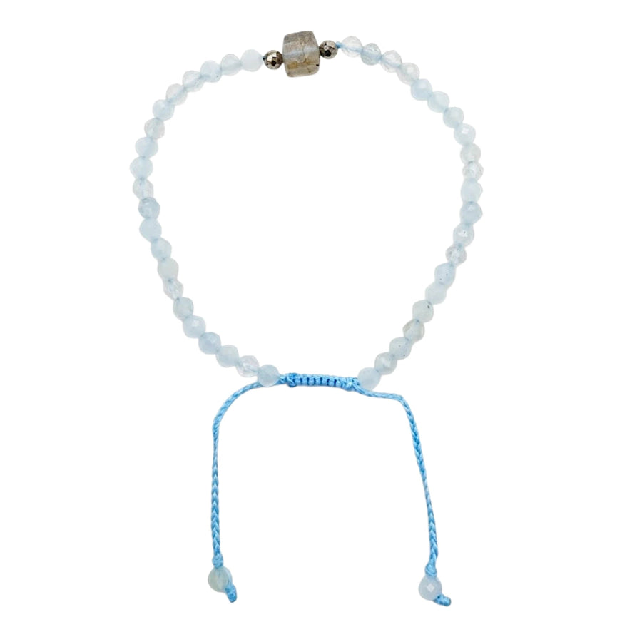 PULSERA ESFERAS DE AGUAMARINA