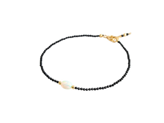 PULSERA DE ESPINELA CENTRO ÓPALO