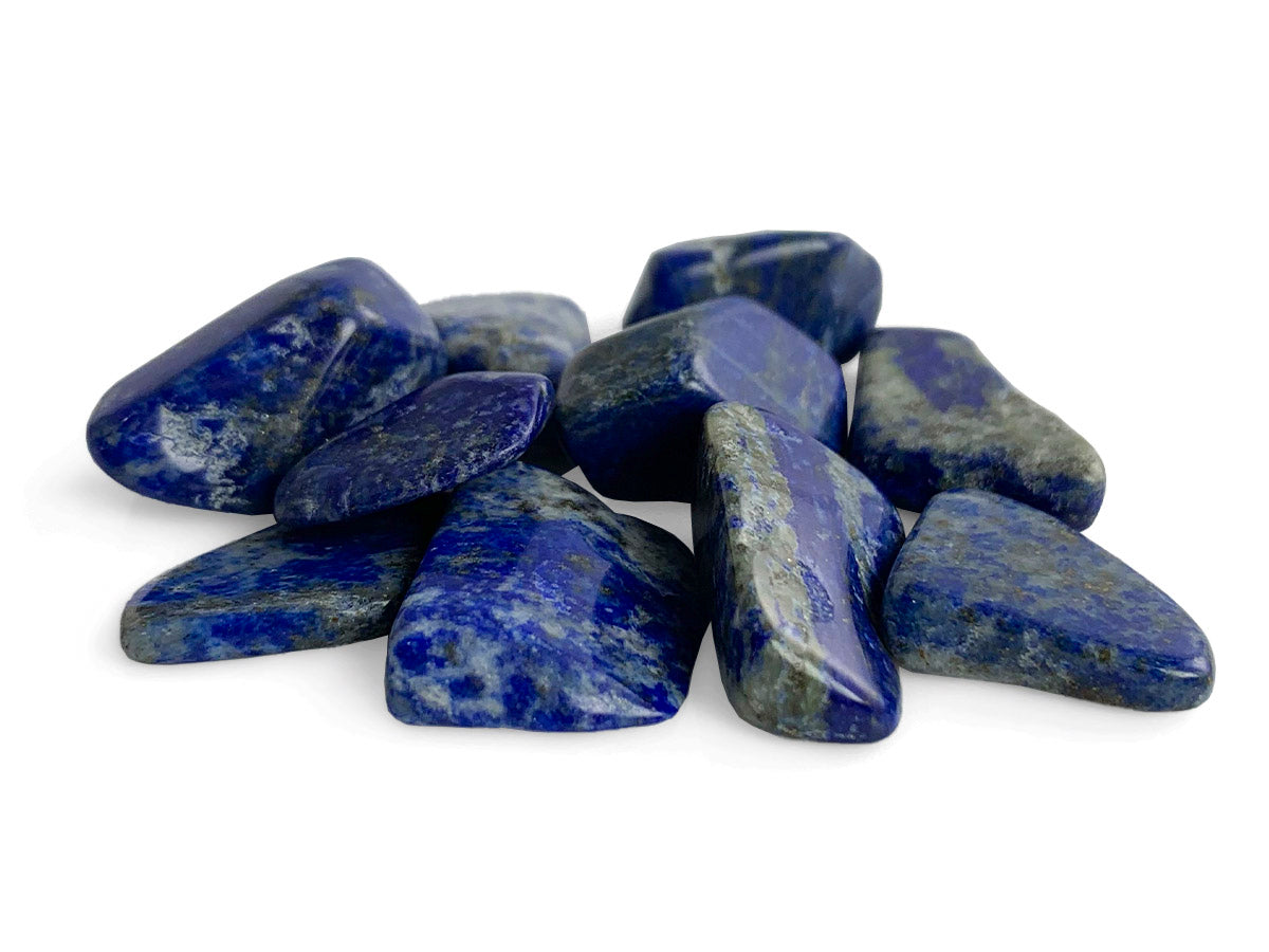 PAQUETE DE 10 PIEZAS DE TAMBORILEADO LAPISLÁZULI