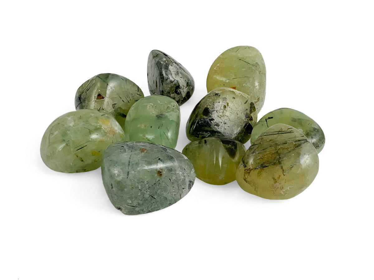 PAQUETE DE 10 PIEZAS DE TAMBORILEADO PREHNITA