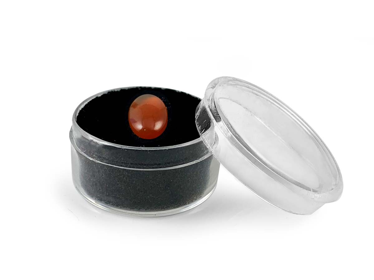 CABUJÓN DE CORNALINA OVAL CHICO.