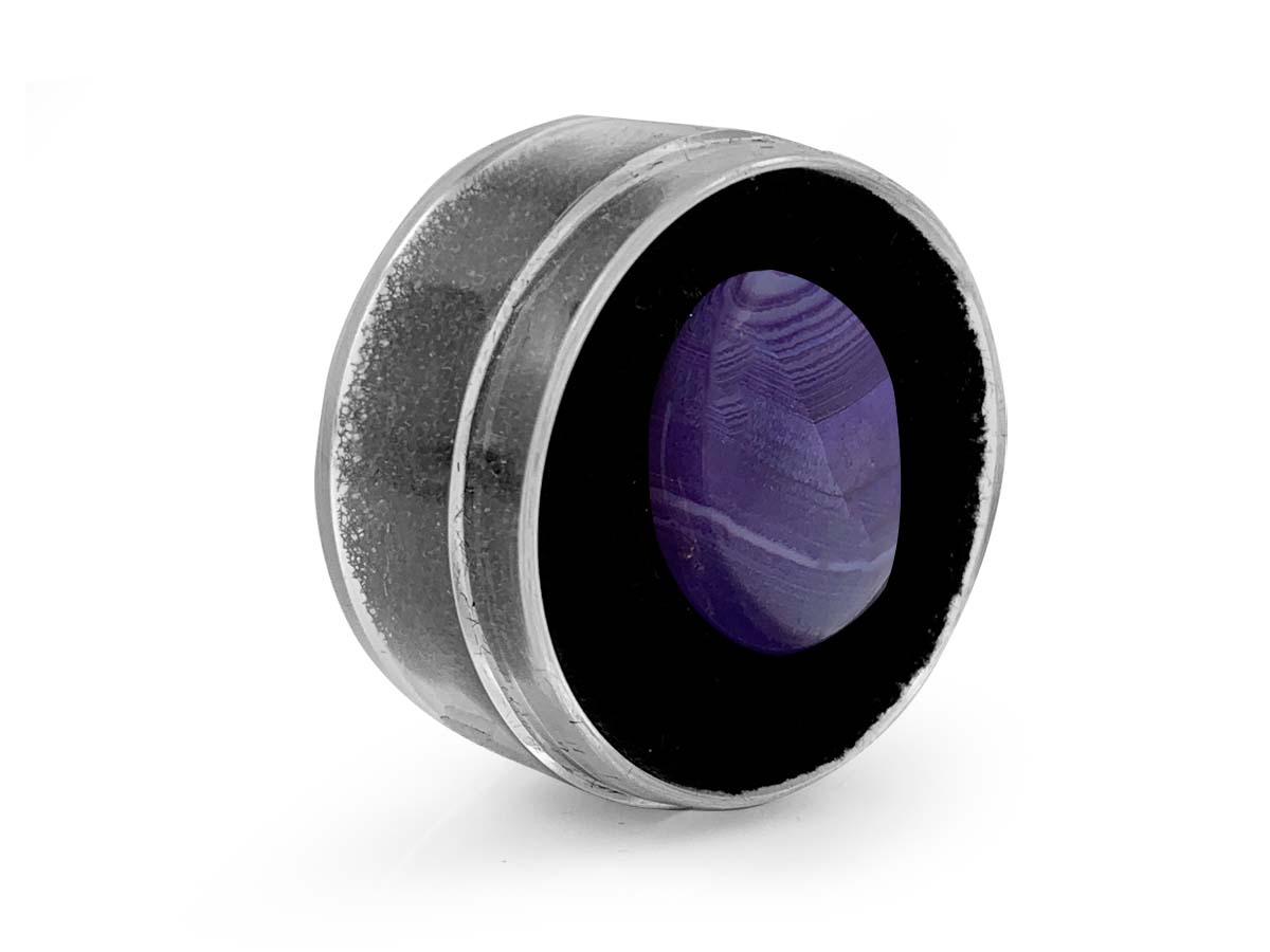 CABUJÓN DE ÁGATA MORADA.